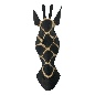 Mask giraffe burned hanging (7226)