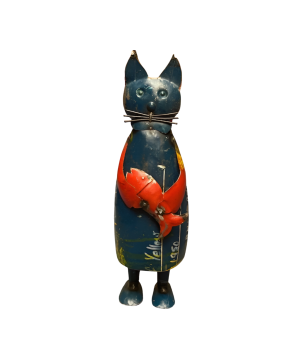 Kat oud ijzer H40 cm (7975)
