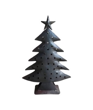Kerstboom zwart afgewerkt H40 cm (5119)