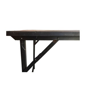 Folding table woodiron frame 180x90H83cm (5123)