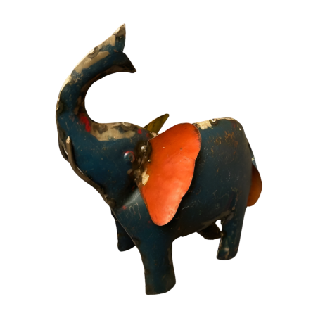 Oude ijzeren olifant 23x23 cm (5181)