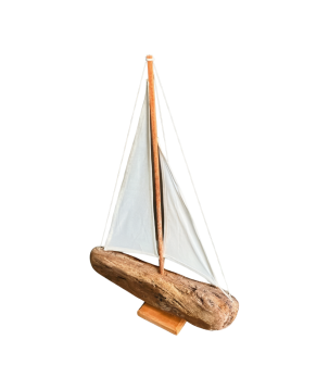 Boat driftwood cotton sail 50cm (5198)