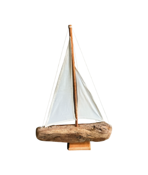 Boat driftwood cotton sail 50cm (5198)