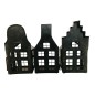 Ijzeren huis voor kaars 13x9x26cm (5548)