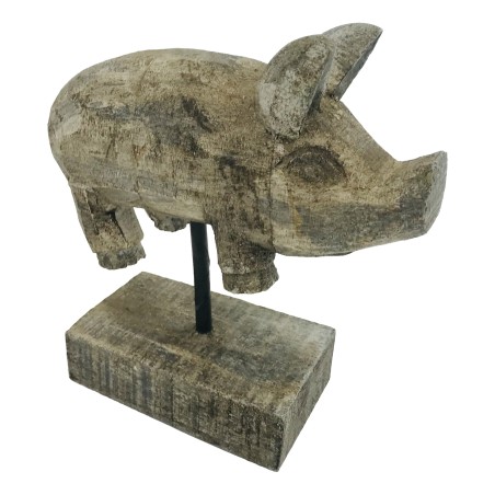 Holzschwein auf Ständer 17x19 (5703)