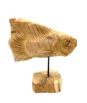 Fish abstract teak (3166)