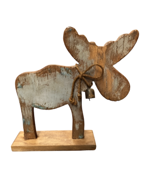 Moose oud hout H40cm(5817)