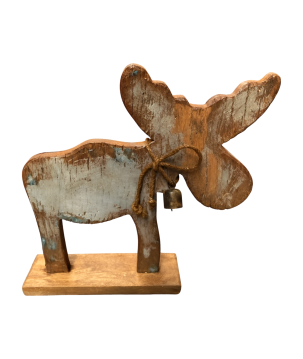 Moose oud hout H40cm(5817)