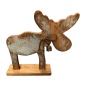 Moose oud hout H40cm(5817)