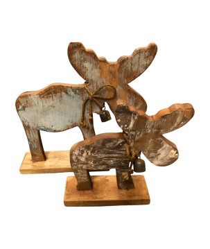 Moose oud hout H40cm(5817)