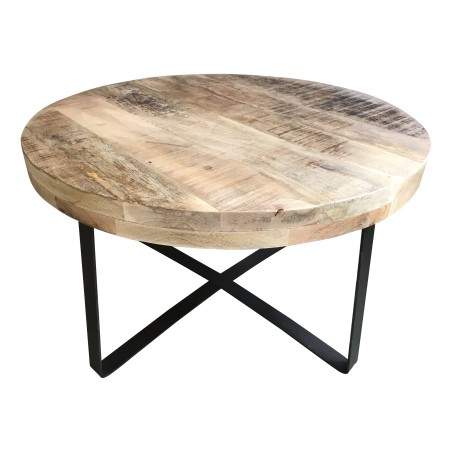 Koffietafel van ruw mangohout L (5844)