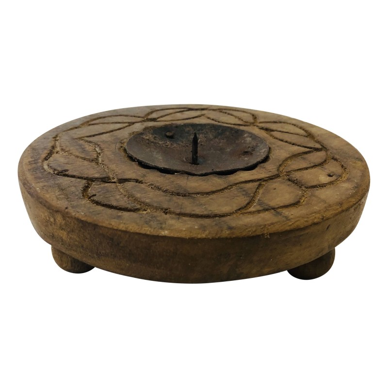Ronde platte kandelaar(3022)