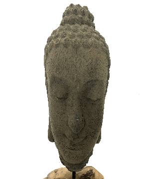 Head buddha on stand(3197)