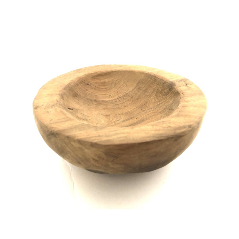 Klein schaaltje teakhout D20H5cm(3134)