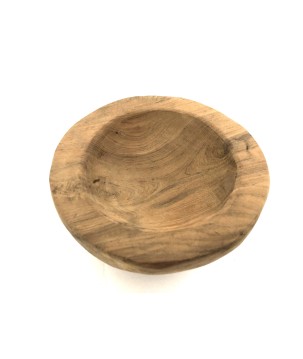 Klein schaaltje teakhout D20H5cm(3134)