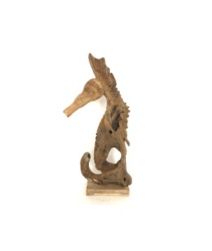 Seepferdchen Teak abstrakt (3153)
