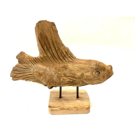 Fisch abstrakt Teak (3166)