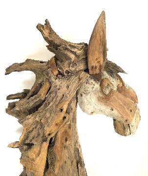Horse head teak H110cm(3206)