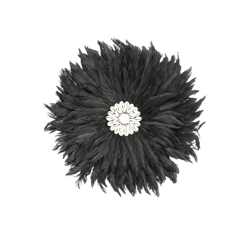Walldeco feathers 35cm black(3247)