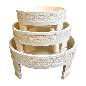 Chakki table white S D30H15cm(3221)