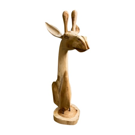 Kopf Giraffe Teak H 80 cm (3427)
