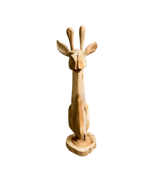 Head Giraffe teak H80cm(3427)