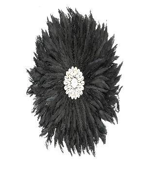  Walldeco feathers 35cm black(3247)
