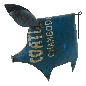 Old iron pig big H26cm