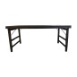 Opklaptafel zwart 180 cm (3552)