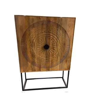 Cabinet Carving 115x50H170cm (3668) Natural