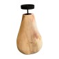 Kerzenvase aus Teak 19x9H28 cm (3777)