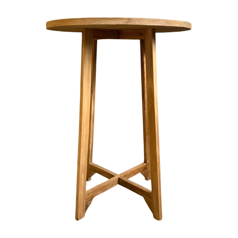 Bar-Table aus Teak D80 H110 cm (3784)