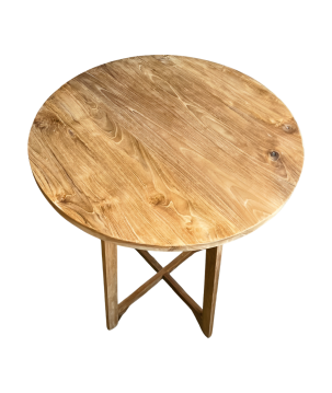 Bar-Table aus Teak D80 H110 cm (3784)