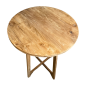Bar-Table aus Teak D80 H110 cm (3784)