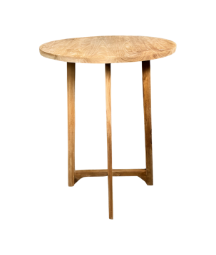 Bar-Table aus Teak D80 H110 cm (3784)
