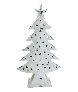 Xmas tree antique white H40cm (5128)