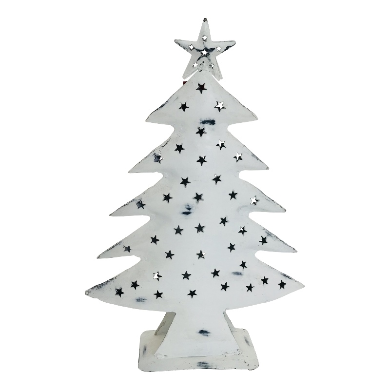 Xmas tree antique white H40cm (5128)