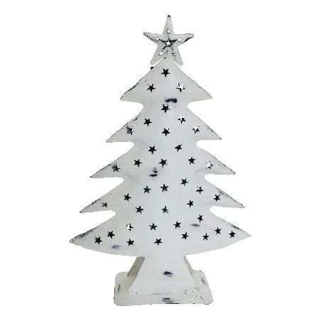 Xmas tree antique white H40cm (5128)