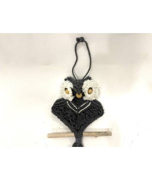 Owl grey macramé (3810)