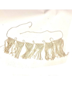 Vlaggen slinger macramé (3843)