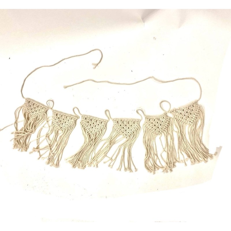 Vlaggen slinger macramé (3843)