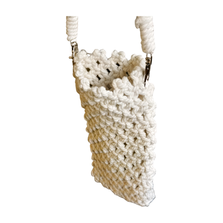 Telefoontas macramé crème (3845)