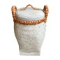 Mand met deksel bamboe blauw (3857)