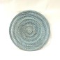 Placemat van rattan open blauw (3864)