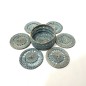 Coasters With Holder S/6 Blue (3866)