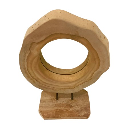 Spiegel op standaard teak (3883)