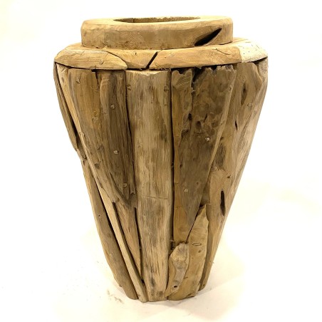 Vaas teak akar H50 cm (3884)