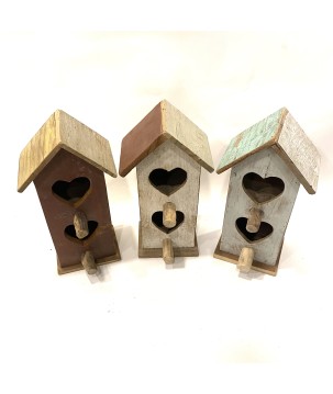 Birdhouse 2-hearts (3886)