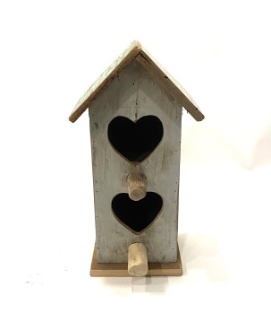 Birdhouse 2-hearts (3886)