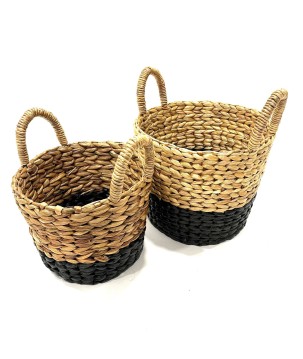 Natural/black pot S/2 (3903)